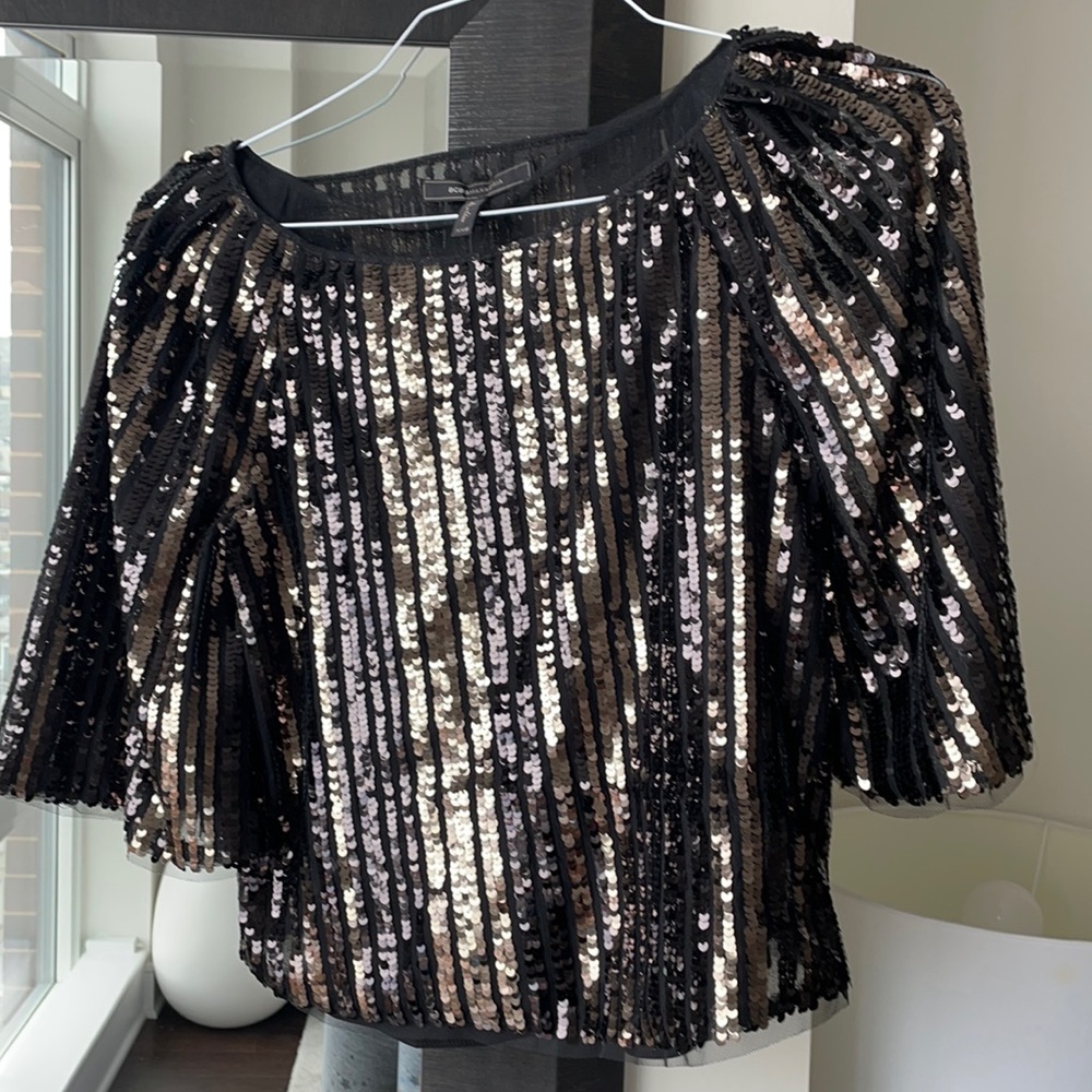 BCBG SEQUIN TOP